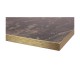 Tuff Top Premium – High Gloss Rectangle Table Top with metallic gold edging